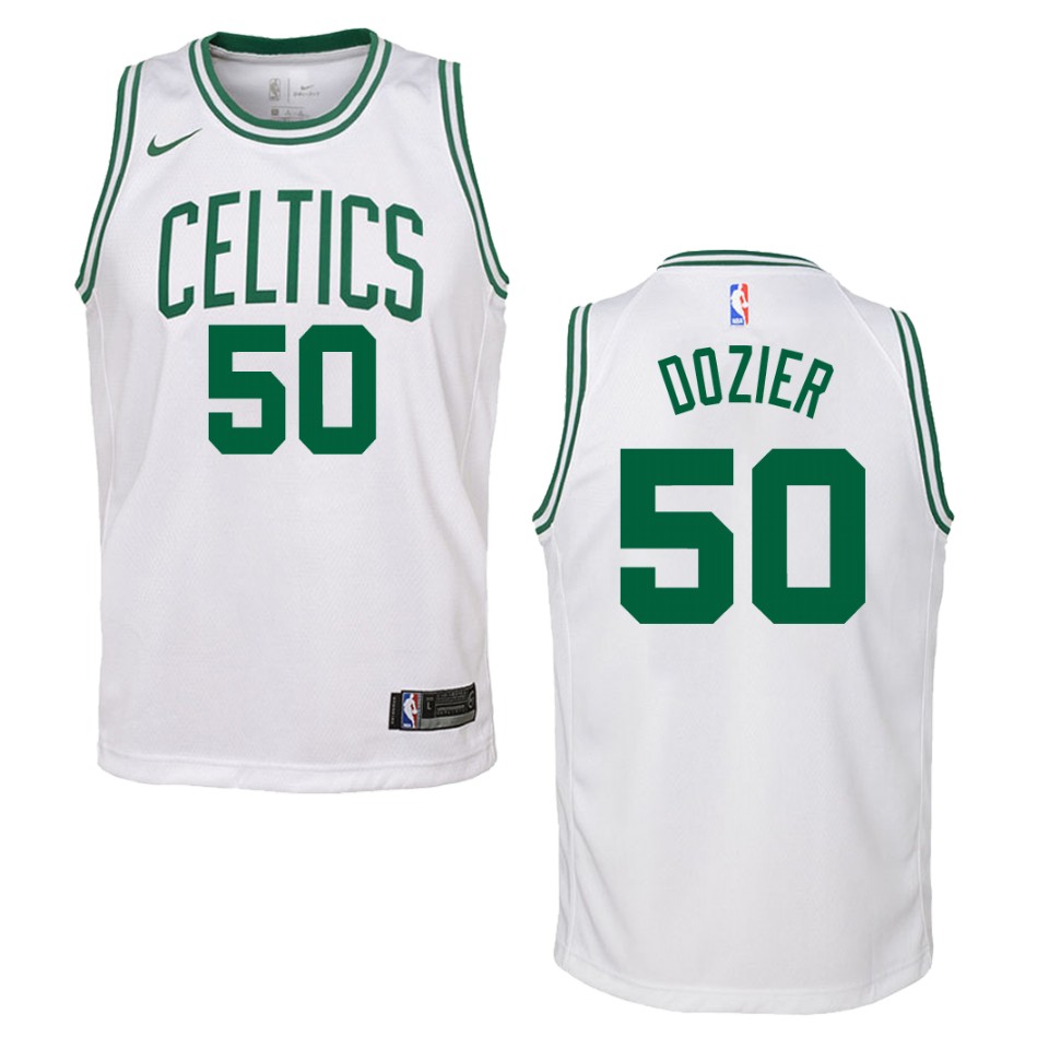 Youth Boston Celtics P.J. Dozier #50 Swingman Association White Jersey 2401WXHC
